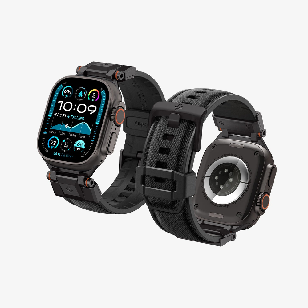 Ремешок Spigen DuraPro Armor, Apple Watch 49mm/46mm/45mm/44mm - black edition