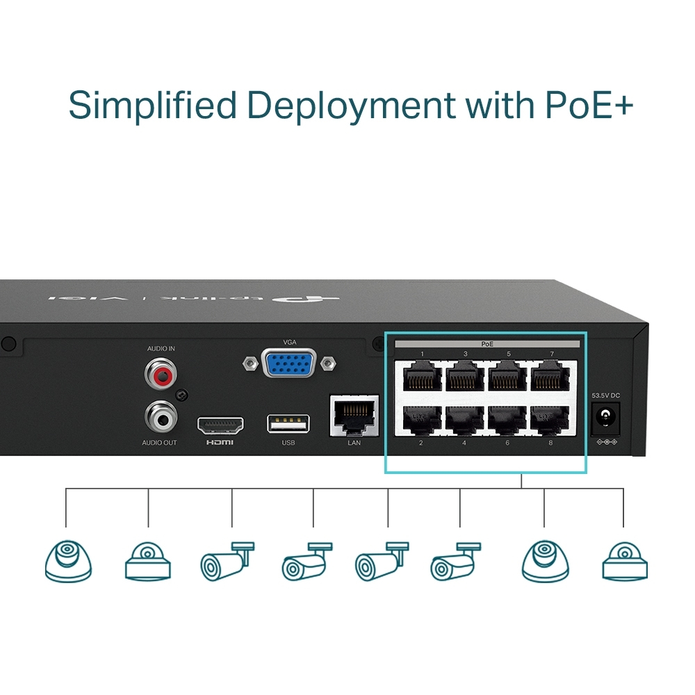 IP-видеорегистратор TP-Link VIGI NVR1008H-8P
