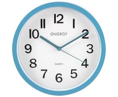 Часы настенные Energy EC-13, 30*3,8см (круглые) плавный ход, пластик, АА*1шт нет в компл
