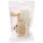 Повязка на голову косметическая «ДАЙМОНД Ми», мишка с лапками, цвет лавандовый, серый, и бежевый, 20*5.5см (ZIP пакет)