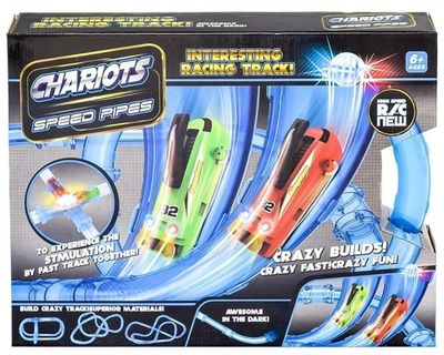 Трек +2машины, коробка SY331101