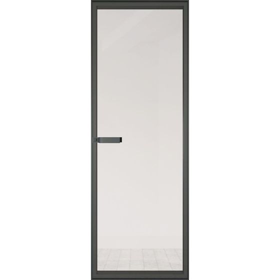 Скрытая алюминиевая дверь Invisible 1AGN стекло прозрачное