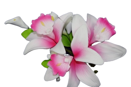 Цветы из мастики "Букет Орхидеи" 11177