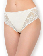 Высокие трусики с кружевом Charm (Размер: M) (Цвет: телесный)