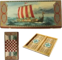 Нарды "Викинги" в дер. коробе средние SA-VI-M