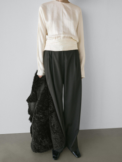 Massimo Dutti Полосатые брюки с вытачками - STUDIO, черный