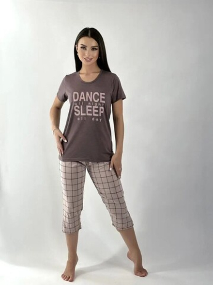 Пижама х/б бриджи+футболка УБФ0011