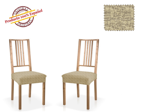 Чехол Мальта на сидение стула, цвет Бежевый (2 шт.)