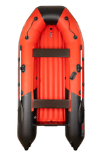 Таймень NX 3400 НДНД PRO красный-черный + KAMISU T 9.9 BMS (комплект лодка + мотор)