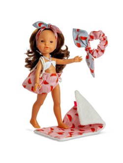 Кукла BERJUAN виниловая 35см Fashion Girl в купальнике (12130)