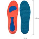 Стельки для обуви с супинатором АНАТОМИЧЕСКИЕ, материал EVA PRO, размер RU 34-39 / EU 35-40, с линиями выреза, SHEGRA (ШЕГРА), 700772