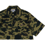 A Bathing Ape Bathing Ape 1st Camo Shirts Camouflage Pattern Moderate Polyester Summer 0zxsrm007321q зеленый