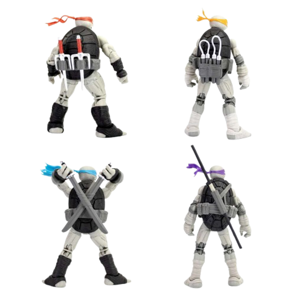Фигурки The Loyal Subjects Teenage Mutant Ninja Turtles TLS BST AXN TMNT IDW Comics (Black & White)