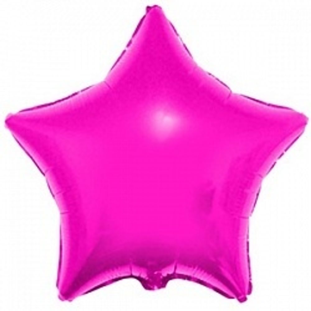 Шар (18"/46 см) Звезда, Фуше 1 шт.
