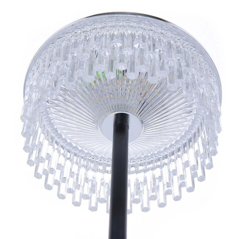 8204/1TL LEDIO LN25 393 серебро/черный/прозрачный, металл/акрил Настольная лампа LED 7W 4000К 220V SATIANA