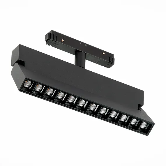 ST362.436.12 Магнитный трековый светильник Черный LED 1*12W 3000K 1 009Lm Ra>80 36° IP20 L219xW22xH1 СКАЙЛАЙН 48V
