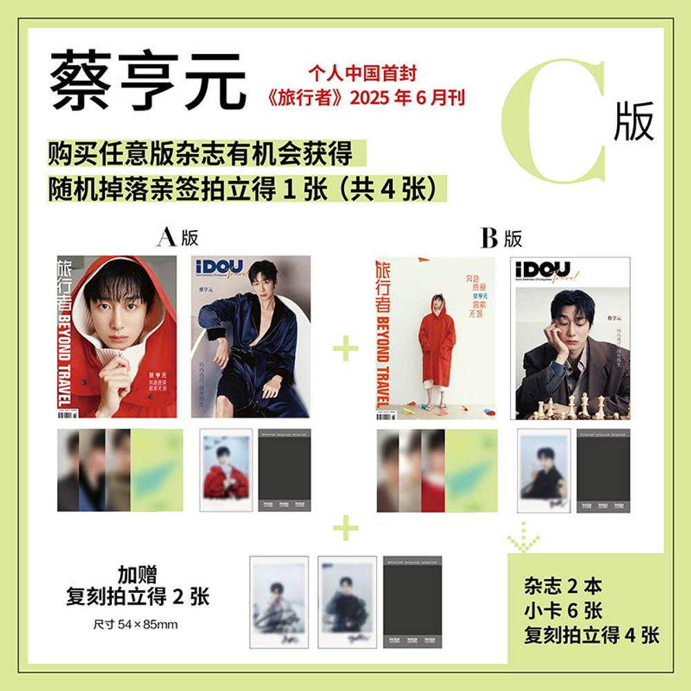 публикация iDOU Travel China - 2025.06 MONSTA X HYUNGWON C (A+B) Type