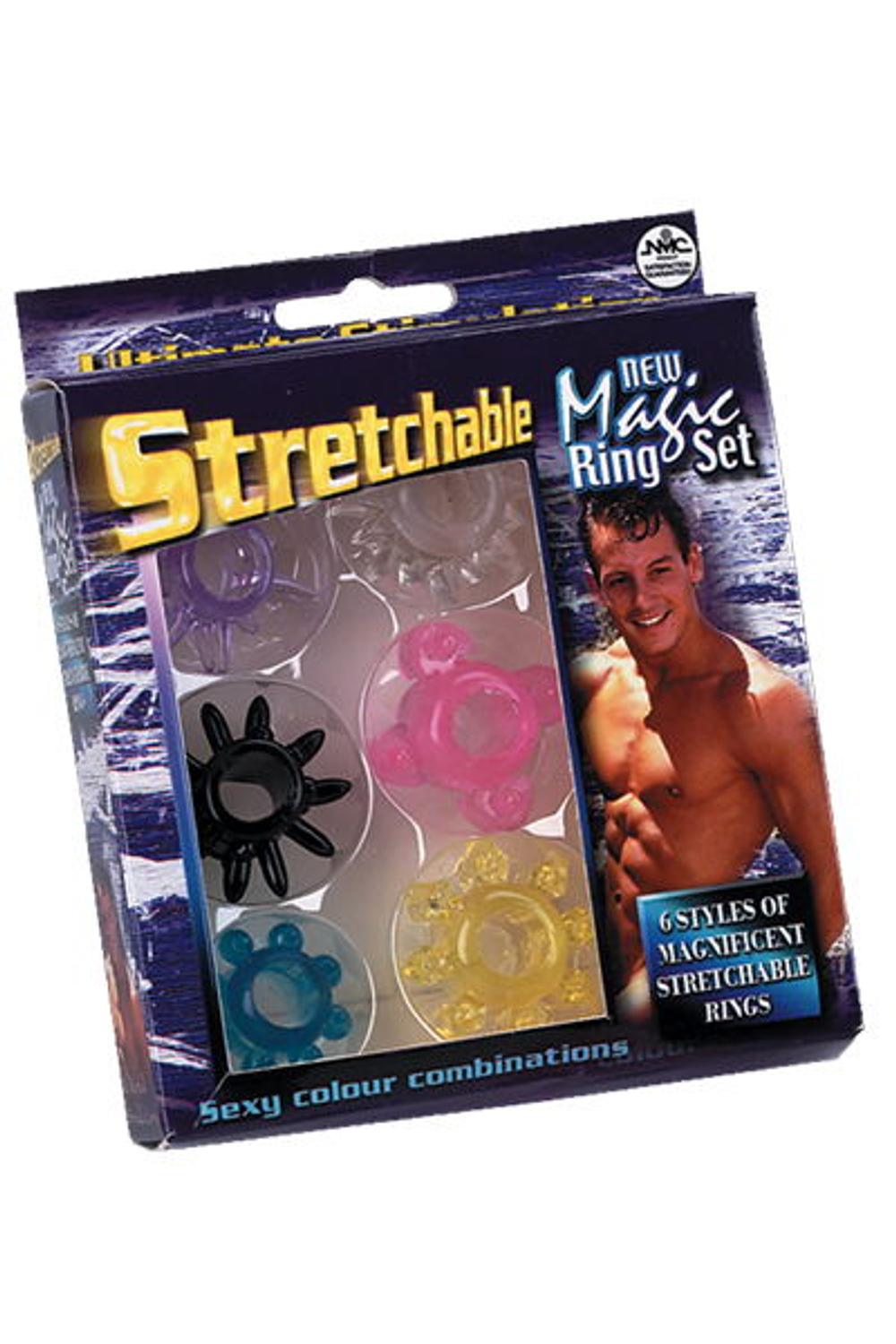 Набор из 6 эластичных разноцветных эрекционных колец (Цвет: разноцветный)