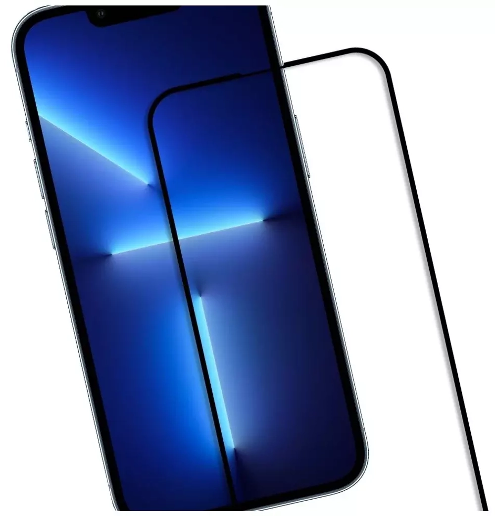Защитное стекло iPhone 13/13 Pro/14/14 Pro 5D black
