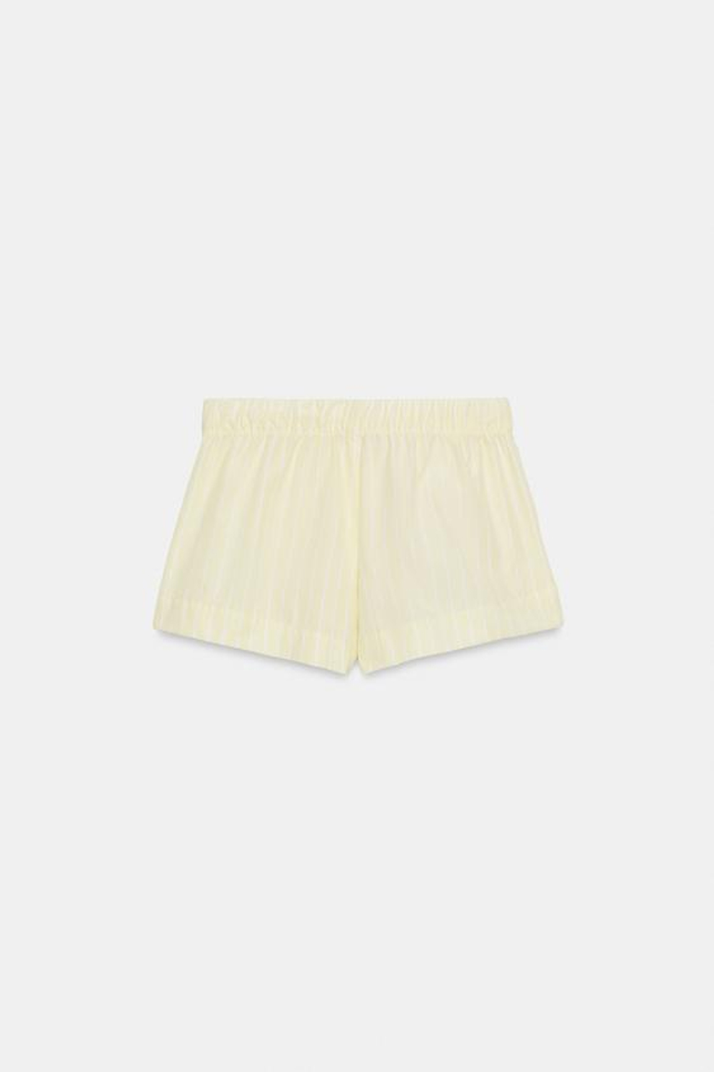 ZARA ШОРТЫ ИЗ ПОПЛИНА В ПОЛОСКУ, С ПРИНТОМ