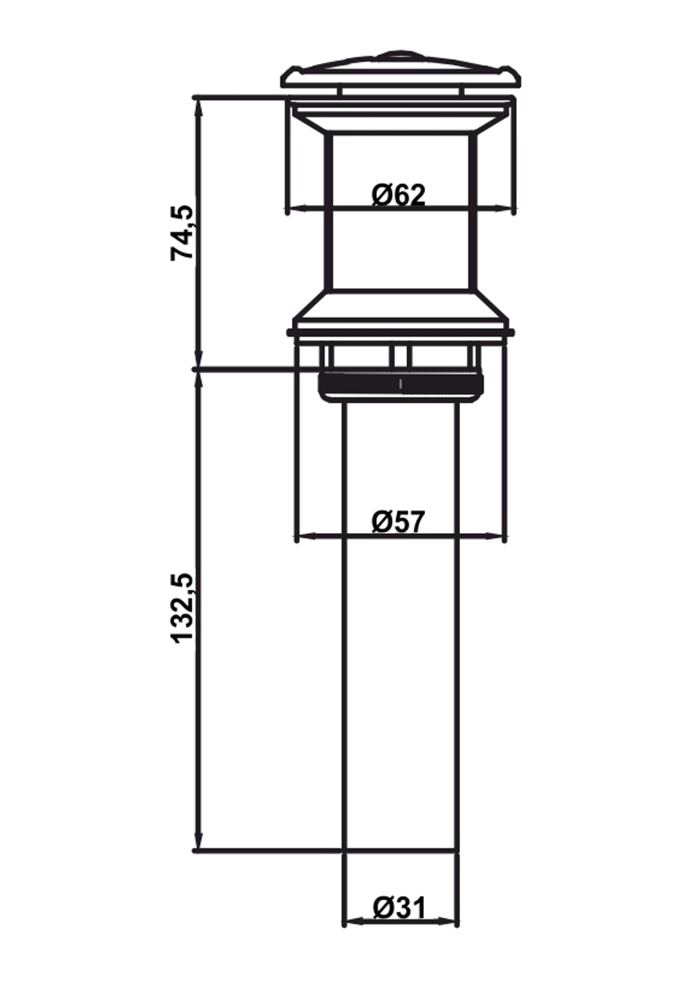 Донный клапан AltroBagno PU 070211A GM