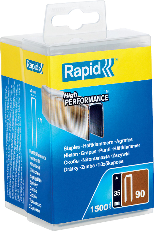 RAPID узкие, тип 90, 35 мм, 1500 шт, закаленные супертвердые гвозди (5000126)