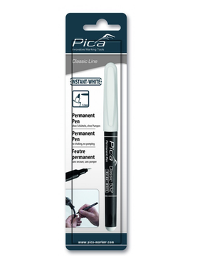 Маркер строительный INSTANT WHITE белый, круглый наконечник (1-2 мм) Pica Classic 532/52/SB