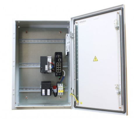 OSP-46T1 Кросс оптический уличный в монтажном шкафу