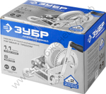 ЗУБР 1.1 т, 8 м, ручная барабанная тяговая тросовая лебедка, Профессионал (43113-1.1)