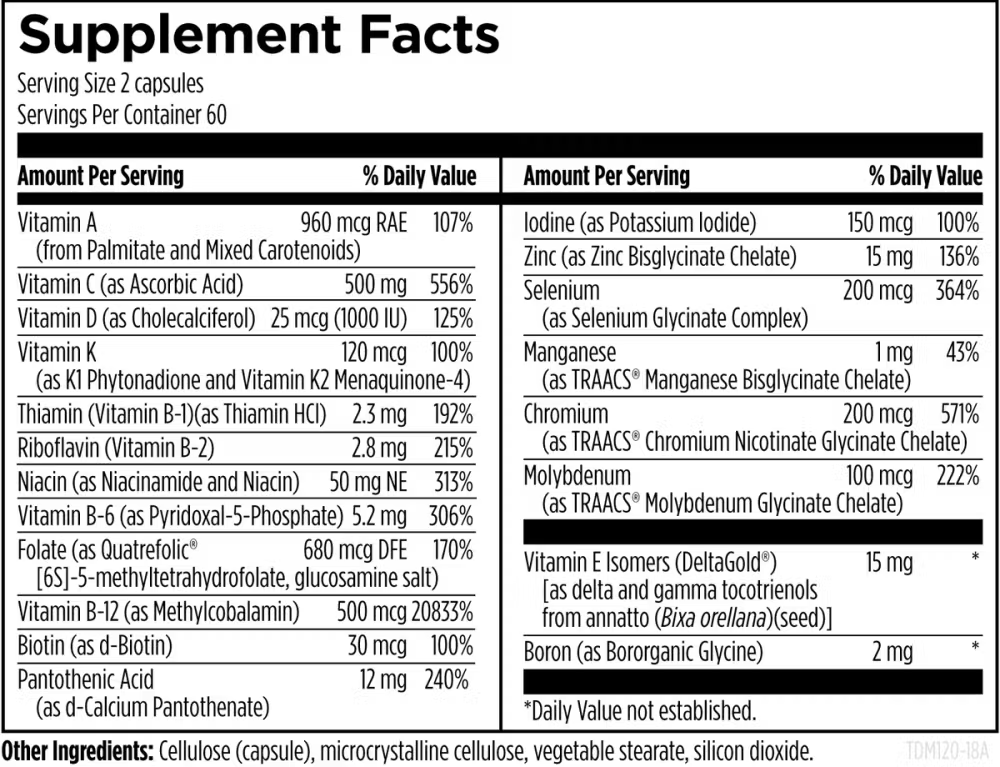 Designs For Health - Twice Daily Multi - 240 capsules