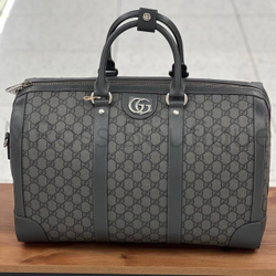 Мужская дорожная сумка Gucci Ophidia Duffle Bag Large серого цвета