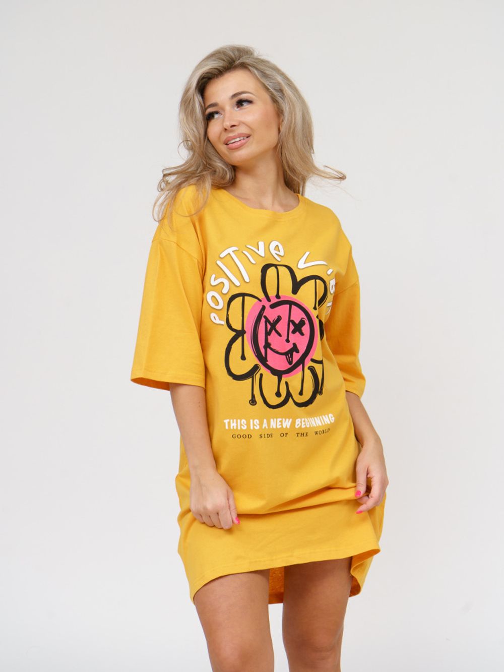 894 Туника "Горчичный" SveTekst (Акция)