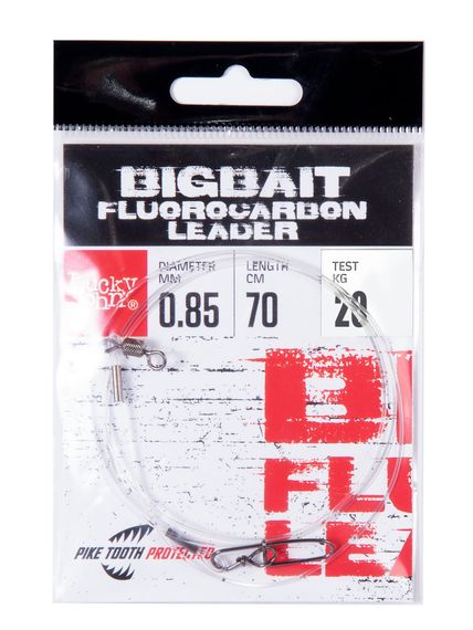 Поводки Fluorocarbon LJ BigBait d 0,85мм/28кг/70cm/1шт.