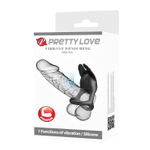 Виброкольцо на пенис Pretty Love Silas, перезаряжаемое, 7 режимов
