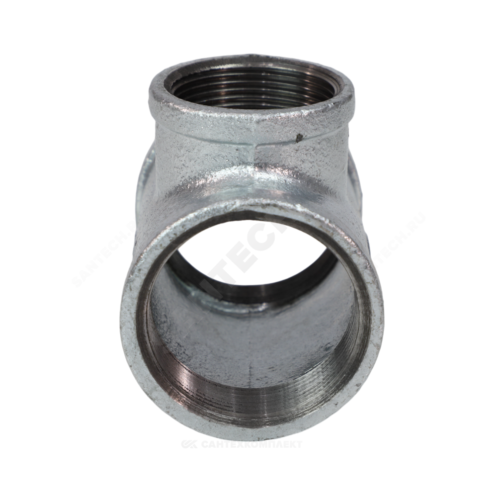 Тройник переходной чугун оц Ду 20х15 (3/4"х1/2") ВР/ВР Fittex PLUS