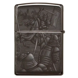 Зажигалка Zippo 49292 Knight Fight Design, High Polish Black