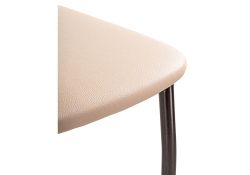 Стул на металлокаркасе Mirilis ваниль / темный мусс