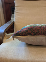 Декоративный гобеленовый чехол для интерьерной подушки Золотой гребешок 1 38*38