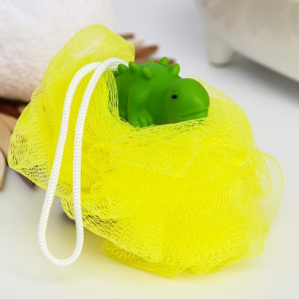 5437575 Мочалка детская для купания "Динозаврик"