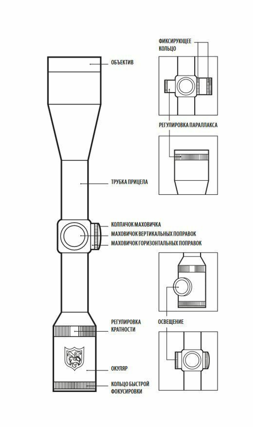 Прицел Nikko Stirling Mountmaster 3-9x50 AO IR Half Mil Dot (NMMI3950AON)