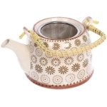 Чайник заварочный керамический 700мл с ситом «Цветочная фантазия»
