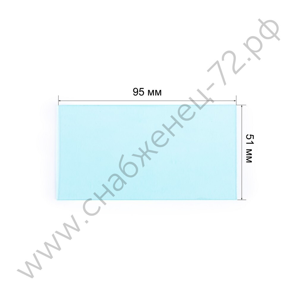 Поликарбонатное стекло внутреннее 96х51мм (пр-во FoxWeld/КНР)