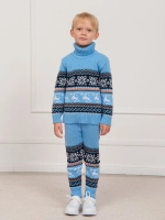 Свитер вязаный с оленями новогодний