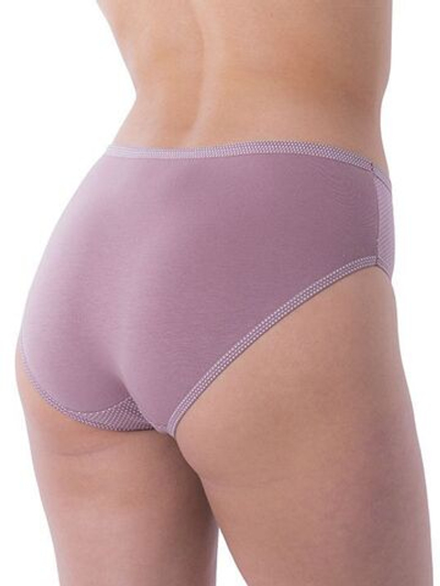 Трусики-слипы с принтом в горошек (Размер: L) (Цвет: грязно-розовый)