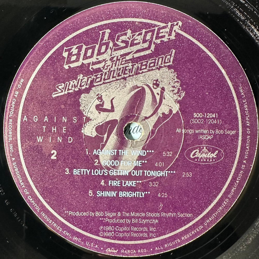 Bob Seger & The Silver Bullet Band* ‎– Against The Wind (США 1980г.)