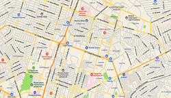 План - схема города Шымкент на стену 2026 год 150 см х 140 см