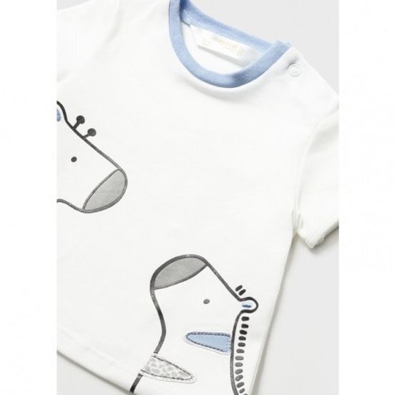 Комплект Mayoral Newborn Жирафы Светло-голубой