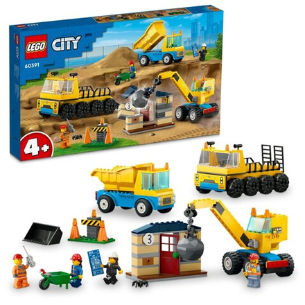 LEGO City — Грузовики и кран с шаром для сноса 60391