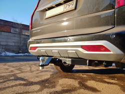 Фаркоп Бизон на Mitsubishi Pajero Sport FA 0290-E (с 2021 г.в.) (паспорт и сертификат в комплекте)(без электрики)
