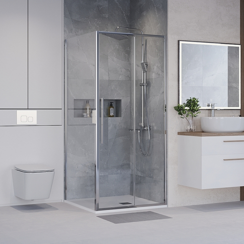 Душевой уголок Niagara Nova 90х90 NG-64-9A-A90-34 профиль Хром стекло прозрачное